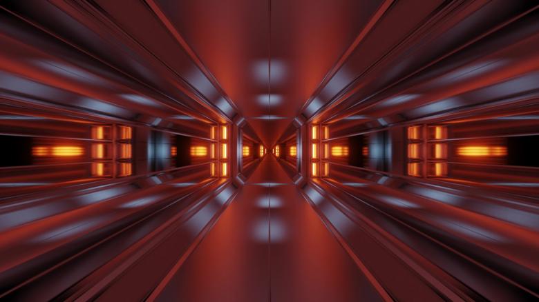 Free stock image of Clean style tunnel corridor background with blue glow background created by tunnelmotions