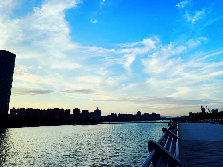 Free stock image of Fen river park at sunset created by HongFei Li