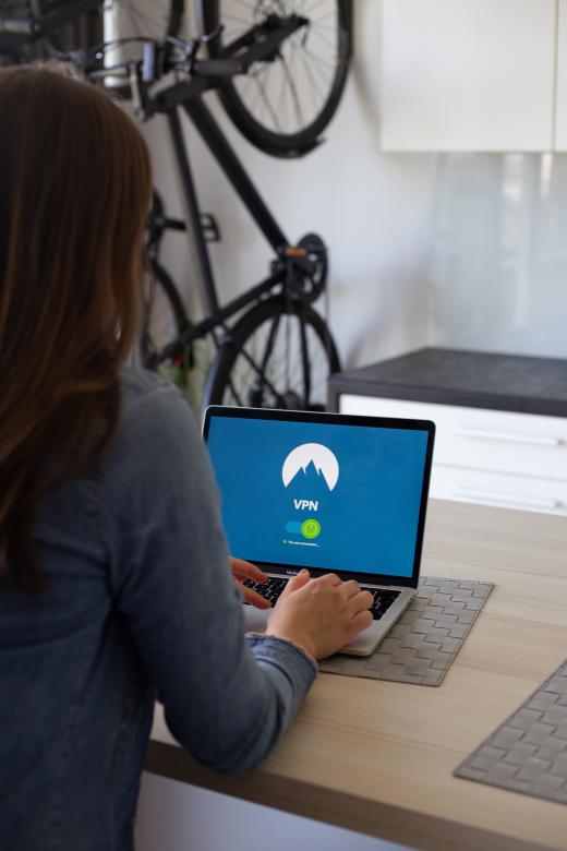 Free stock image of VPN service on laptop created by Morthy