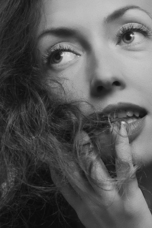 Free stock image of Female Model Portrait - Black and White created by Alexander Krivitskiy