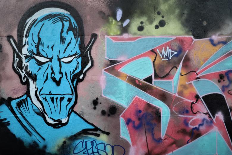 Free stock image of French Monster Graffiti created by GAIMARD Jacques