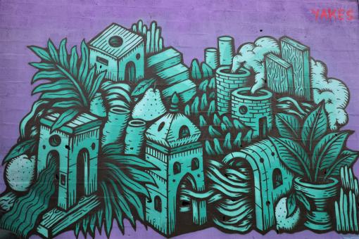 French abstract graffiti
