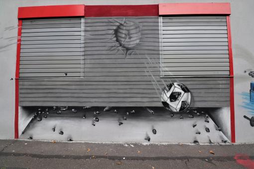 French soccer graffiti