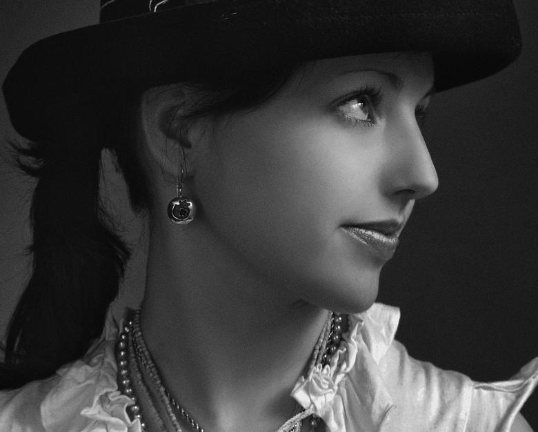 Free stock image of Pretty Model Profile - Black and White created by Alexander Krivitskiy
