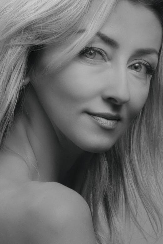 Free stock image of Blond Model Portrait - Black and White created by Alexander Krivitskiy