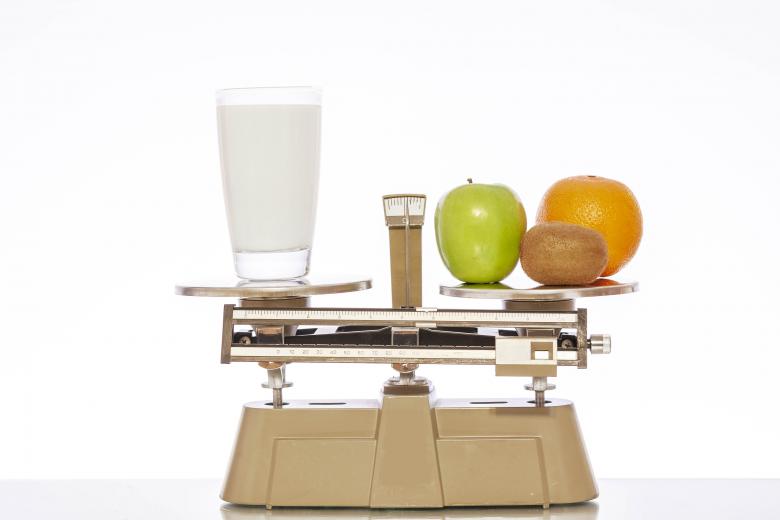 Free stock image of Milk and Fruit on Scale created by Geoffrey Whiteway