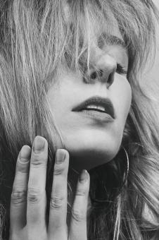 Free Stock Photo of Girl Portrait with Closed Eyes