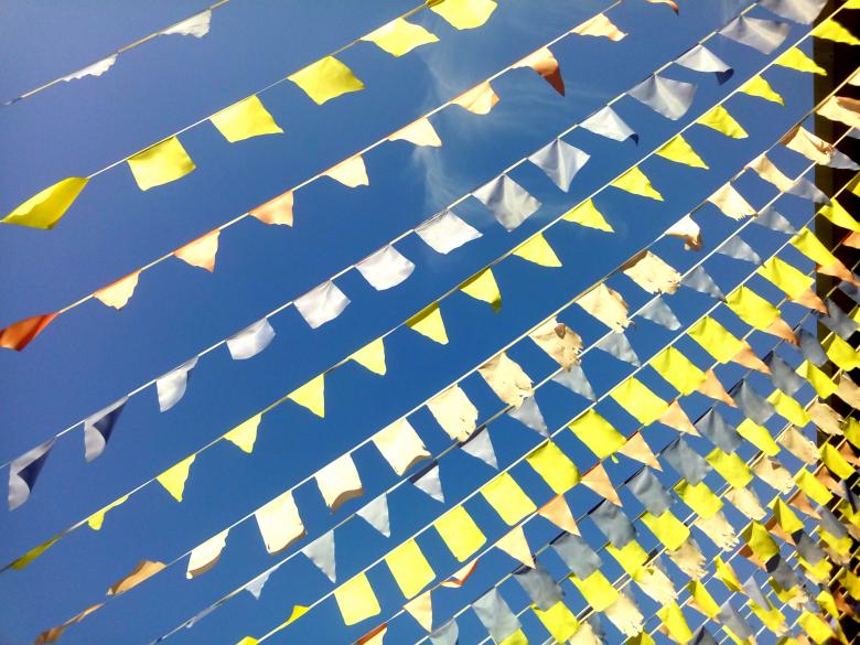 Free stock image of Lots of bright flags created by NomeVizualizzato