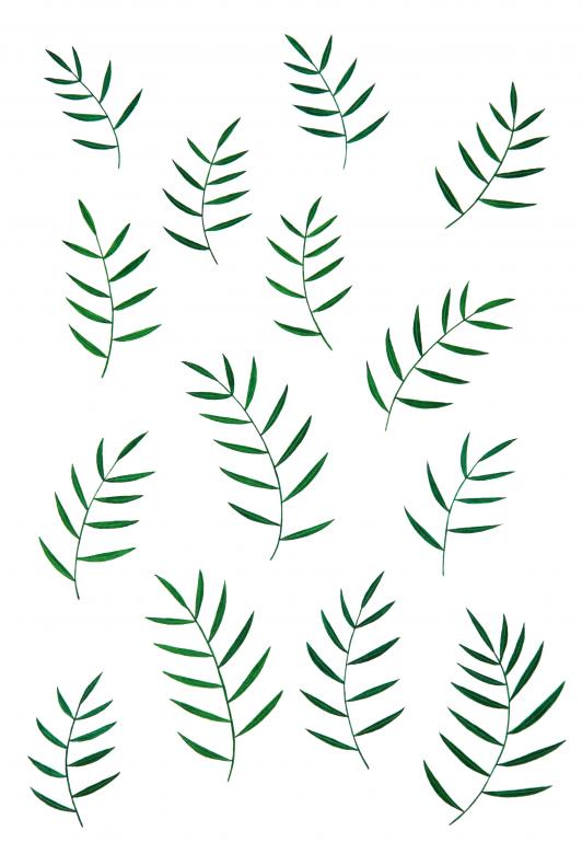 Free stock image of Green Leaves Illustration created by Nika Akin