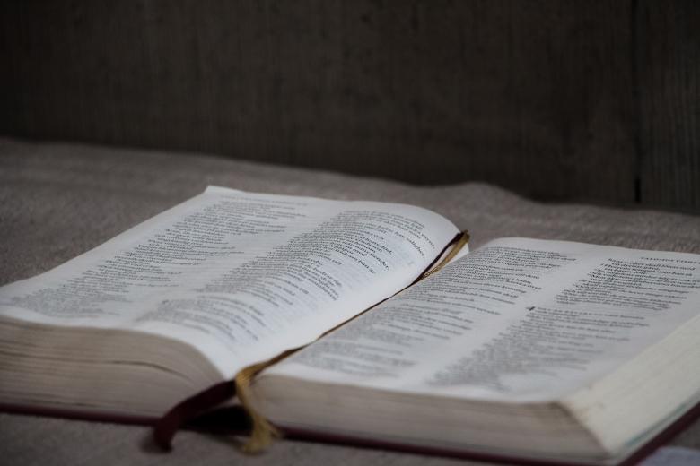 Free stock image of Open Book in Church created by Janis Urtans