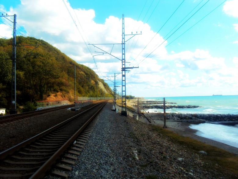 Free stock image of Railway tracks along the sea created by NomeVizualizzato