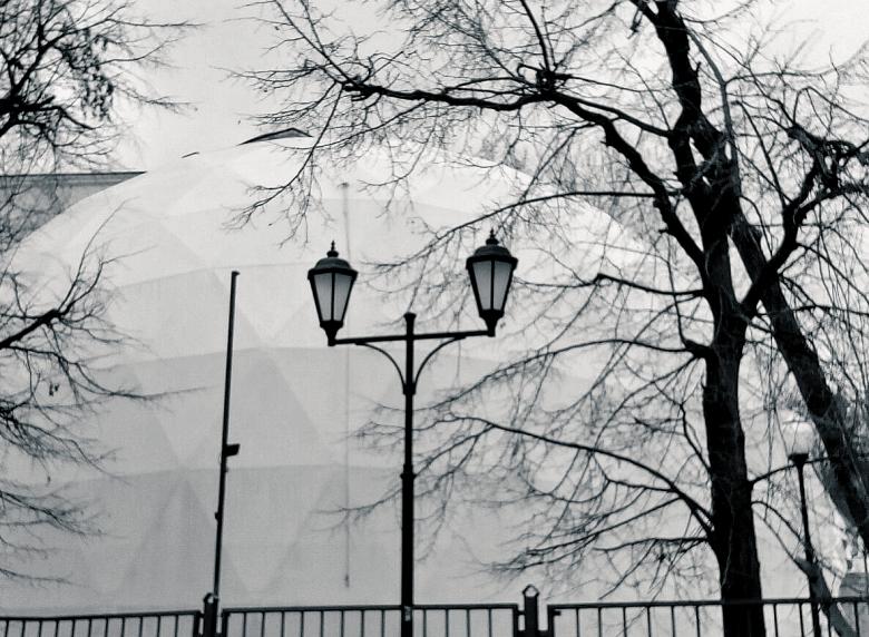 Free stock image of Lantern in the winter park created by NomeVizualizzato
