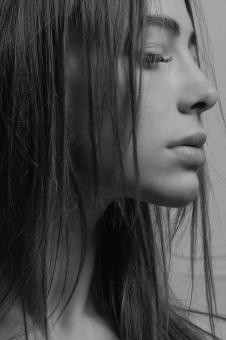 Free Stock Photo of Beautiful Girl Profile Portrait