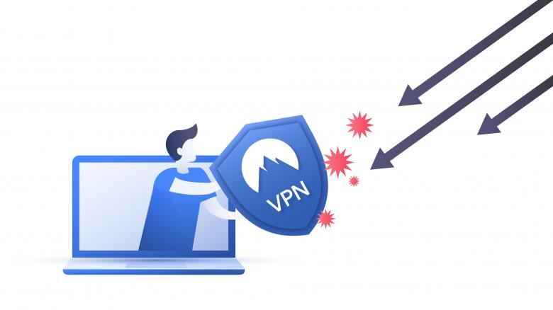 Free stock image of VPN (Virtual Private Network) usage scheme created by Morthy