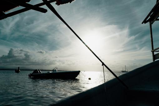 Sunset over the ocean - Free Stock Photo