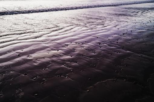 Sand pattern at the beach - Free Stock Photo