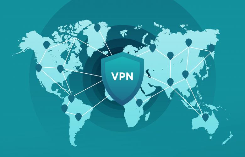 Free stock image of VPN connection map created by Danny