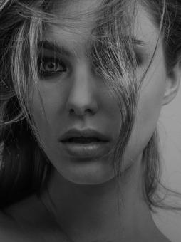 Free Stock Photo of Sexy Woman Portrait - Black and White