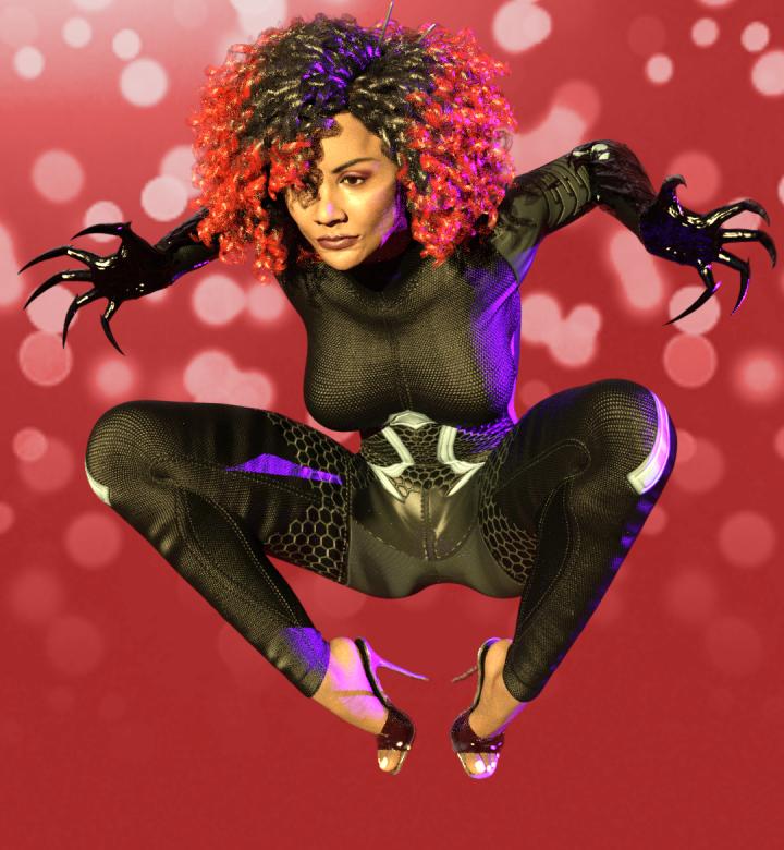 Free stock image of Black Girl Jumping created by ALBERTO  FABREGAS