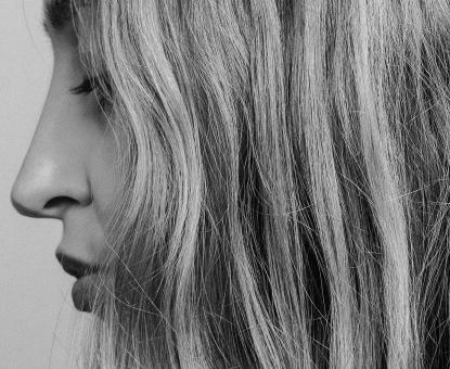 Free Stock Photo of Girl Profile - Monochrome