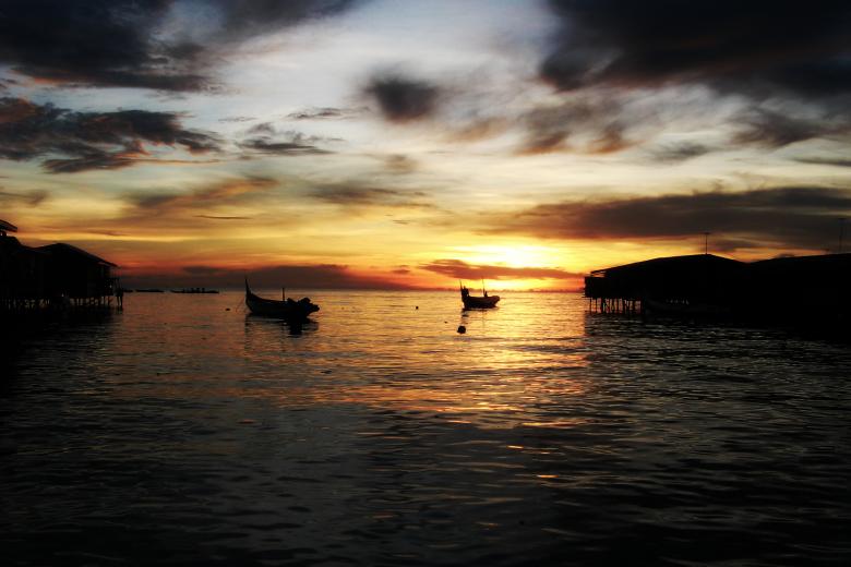 Free stock image of Sunset Boats created by Fairly Simpson