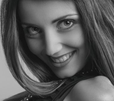 Smiling Girl - Happy Model - Black and White - Free Stock Photo
