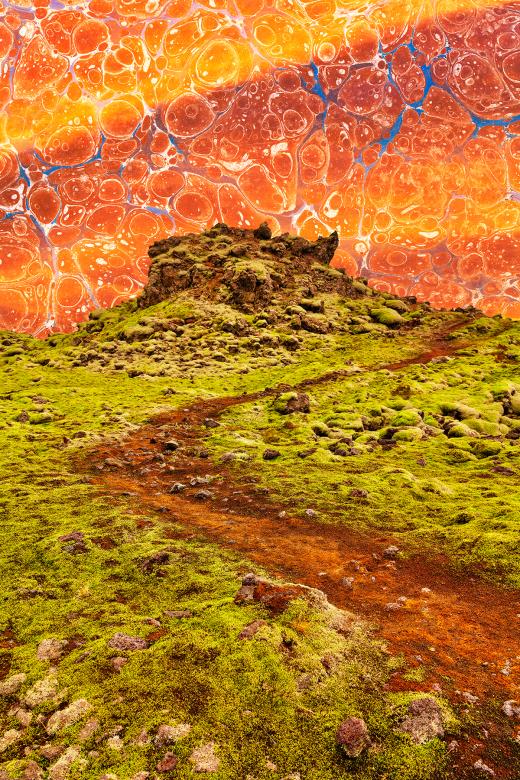 Free stock image of Sunset Lava Trail created by Nicolas Raymond