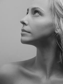 Free Stock Photo of Beautiful Female Portrait - Monochrome
