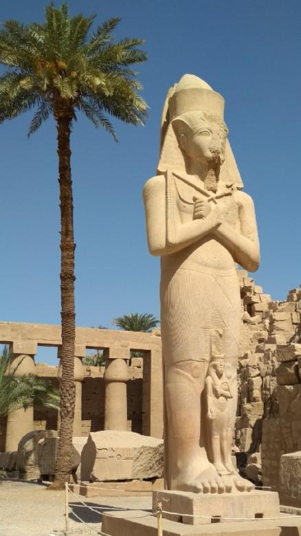 Free stock image of Pharaonic statue in Luxor created by BasSem