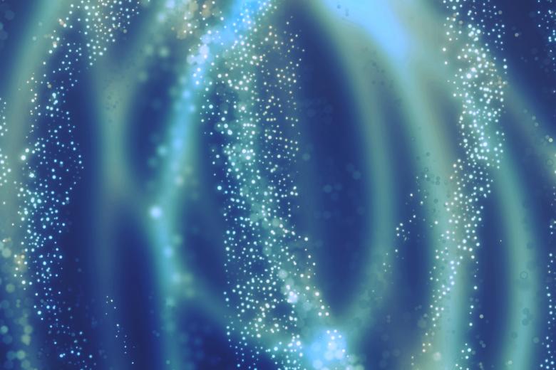 Free stock image of Blue Abstract Particle Background created by Alen
