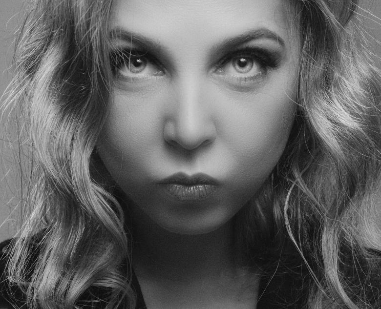 Free stock image of Pretty Model Portrait - Black and White created by Alexander Krivitskiy