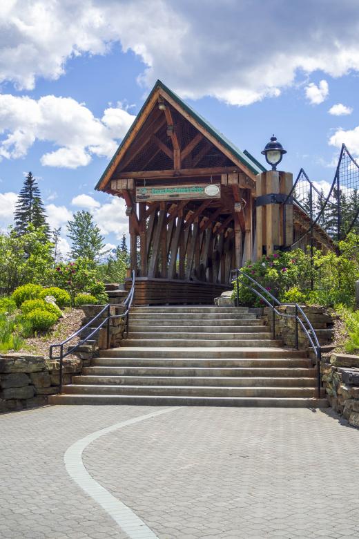 Free stock image of Kicking Horse pedestrian bridge created by Geoffrey Whiteway
