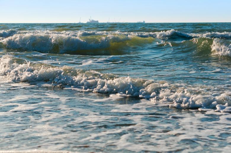 Free stock image of Sea waves with white foam created by Nadezhda