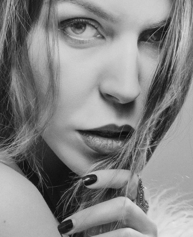 Free stock image of Beautiful Model - Black and White Portrait created by Alexander Krivitskiy