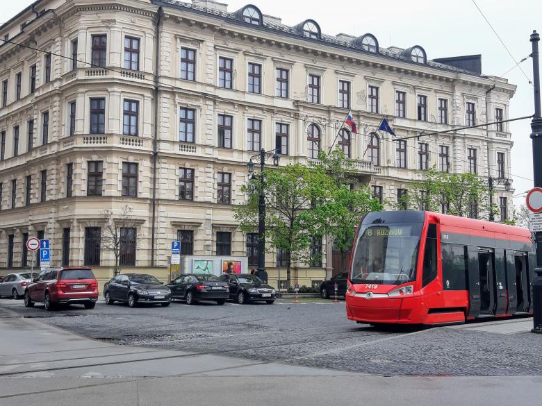 Free stock image of Red tramway in Bratislava, Slovakia created by Mohamed Mbarki