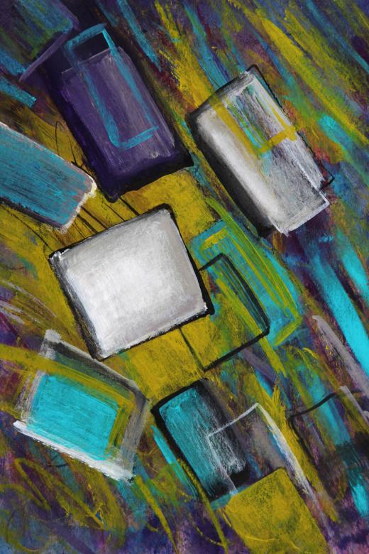Free stock image of Abstract Colorful Painting created by Nika Akin