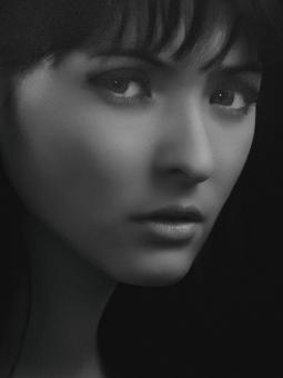 Free Stock Photo of Beautiful Female Portrait - Monochrome