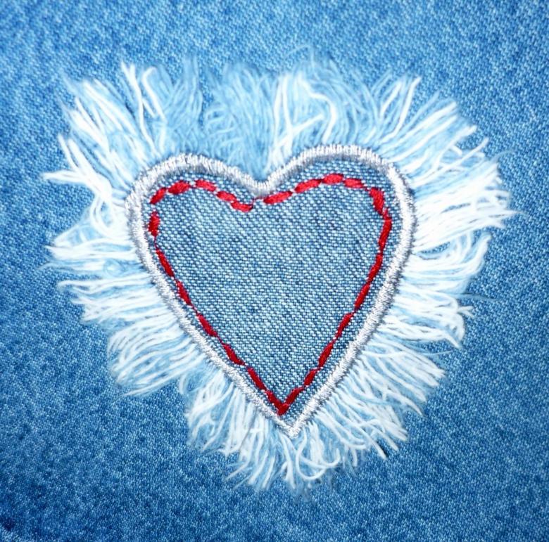 Free stock image of Jeans Heart Texture created by adam