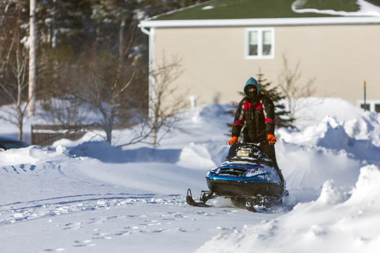 Free stock image of Snowmobile Rider created by Geoffrey Whiteway