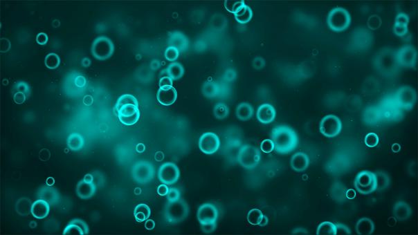 Bokeh - Blue Bubbles on Dark Background - Free Stock Photo