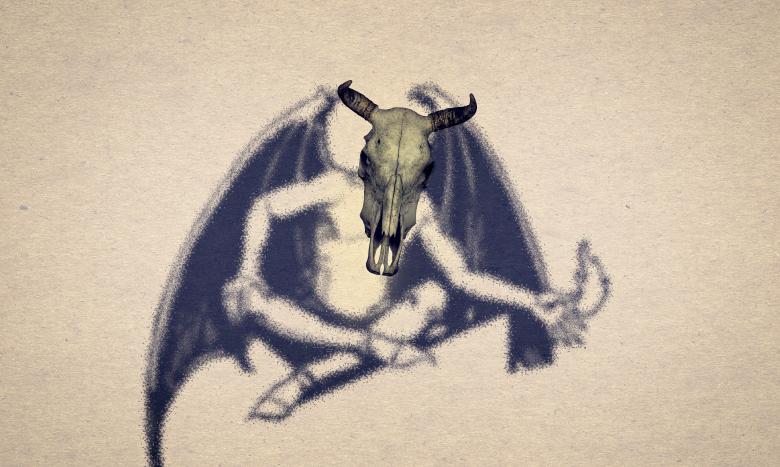 Free stock image of Devil - Devilish Figure with Animal Skull created by Jack Moreh