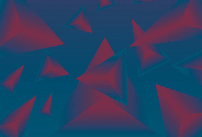 Free stock image of Abstract Background - Dim Electric Red and Blue Triangles created by Jack Moreh