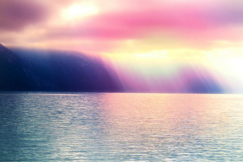 Free stock image of Rain and Sunshine Over the Lake created by Jack Moreh