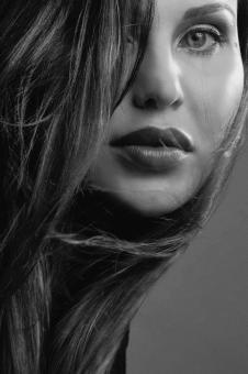 Free Stock Photo of Black and White Fashion Portrait
