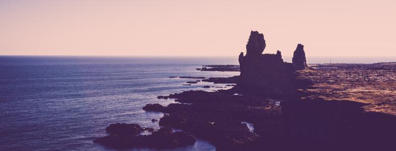 Free stock image of Hellnar Coastline Panorama at Dusk created by Bjorgvin