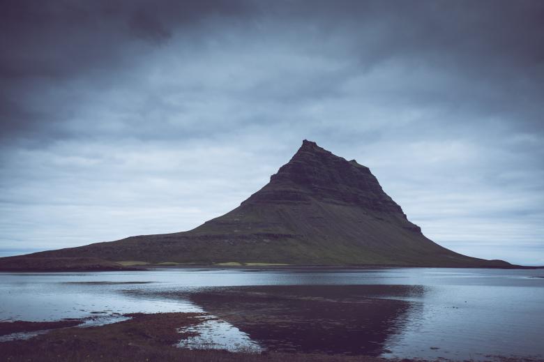 Free stock image of Kirkjufell Mountain created by Bjorgvin