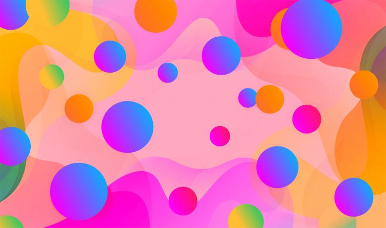 Free stock image of Abstract Background - Colorful Balls and Curves created by Jack Moreh