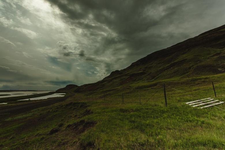 Free stock image of Dark Dramatic Mountain and Skies created by Bjorgvin