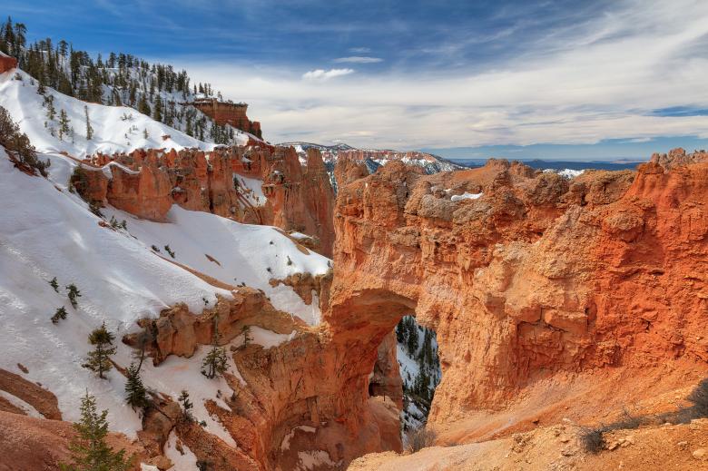 Free stock image of Bryce Canyon Winter Bridge created by Nicolas Raymond
