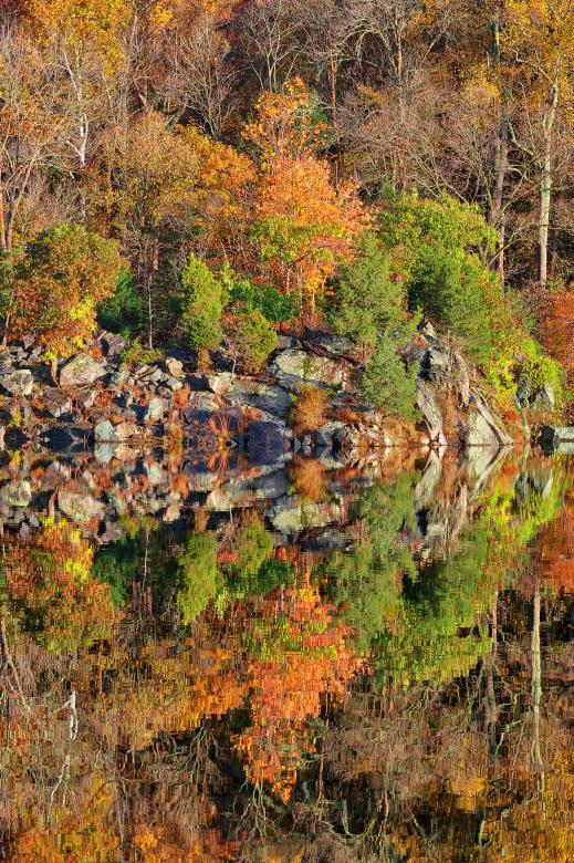 Free stock image of Autumn Canal Reflections created by Nicolas Raymond